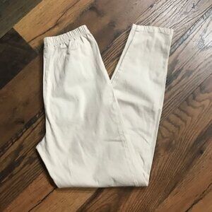 Versatile Beige Stretch Pants - Tall